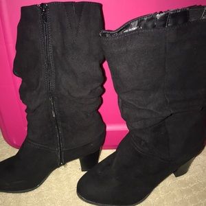 Heeled Black Boots